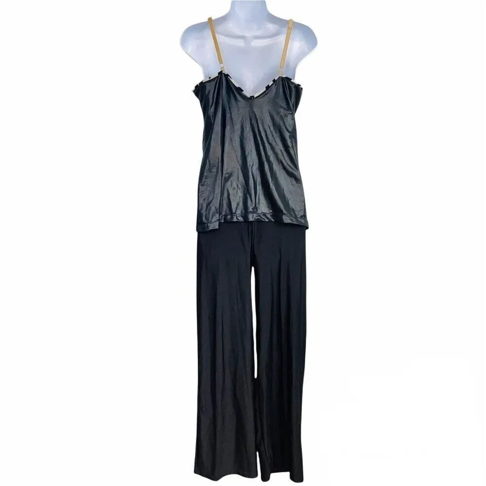Revolution Dancewear 0417 Womens M Dance Black One Piece Competition Theatre